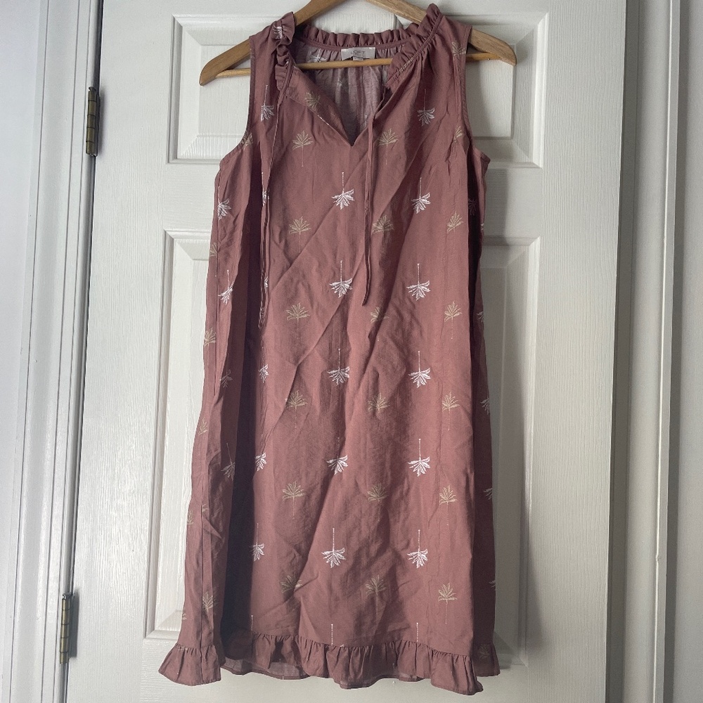 LOFT outlet women’s summer dress palm trees